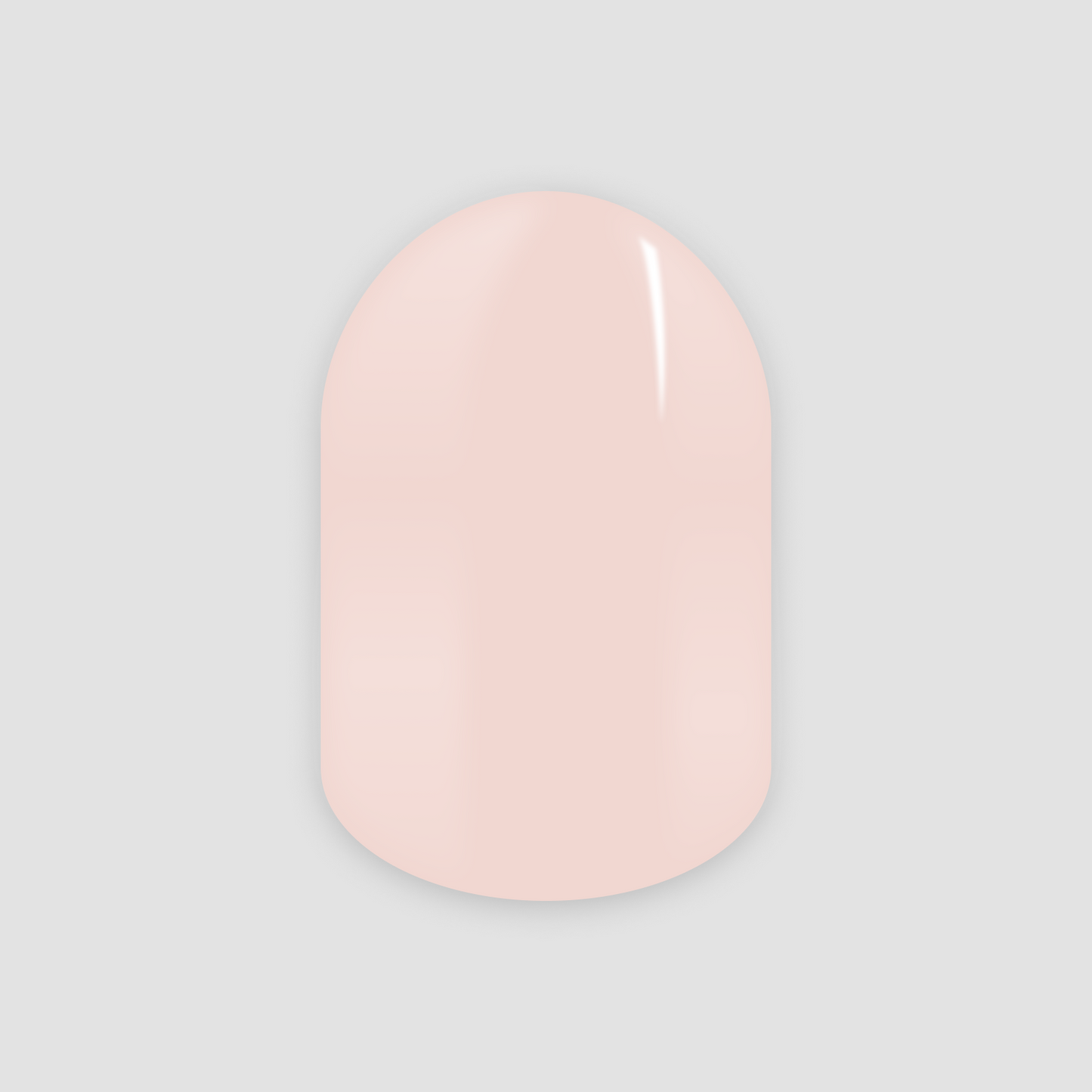 Pedicure neutral Rose, gel nail sticker