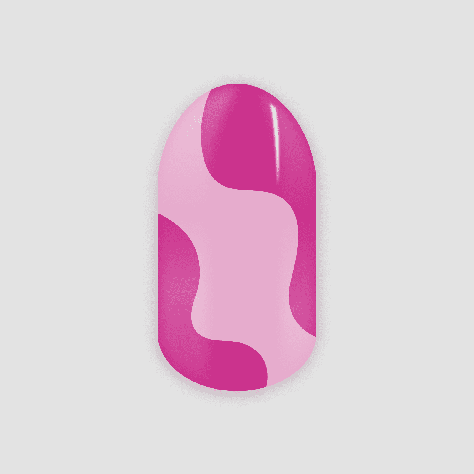 Roze nagels met gellakstickers