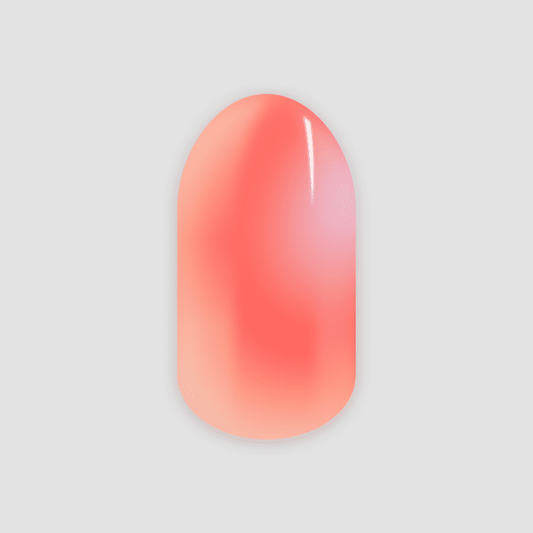Dip Dye Orange, nagel wrap sticker