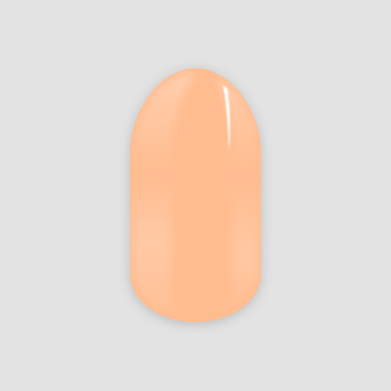 Apricot Coral, gel nail sticker