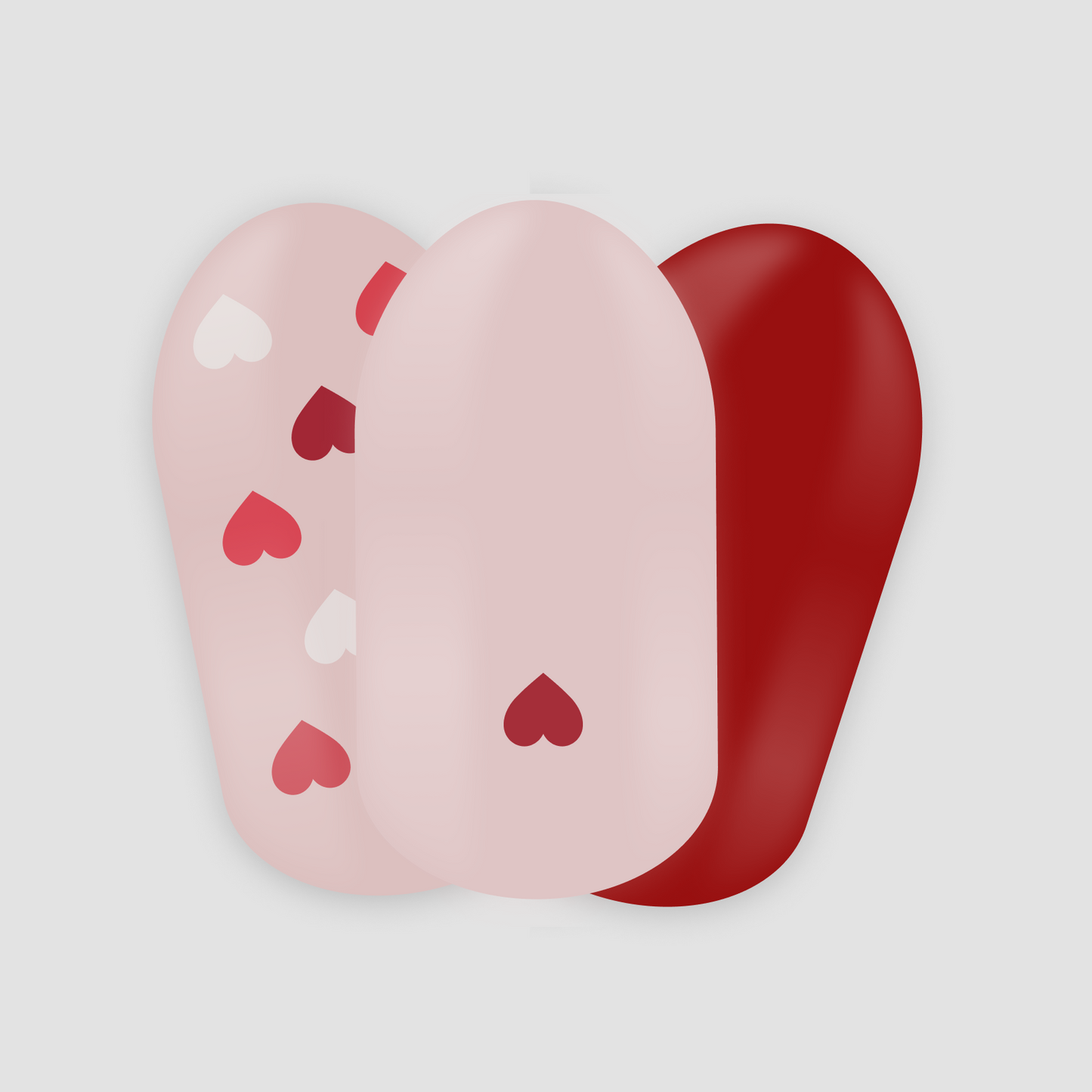 Matt Love, gel nail sticker