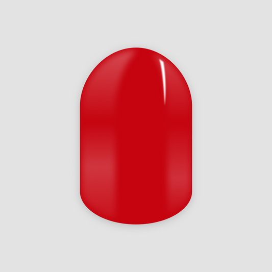 Pedicure Deep Red, gel nail sticker 