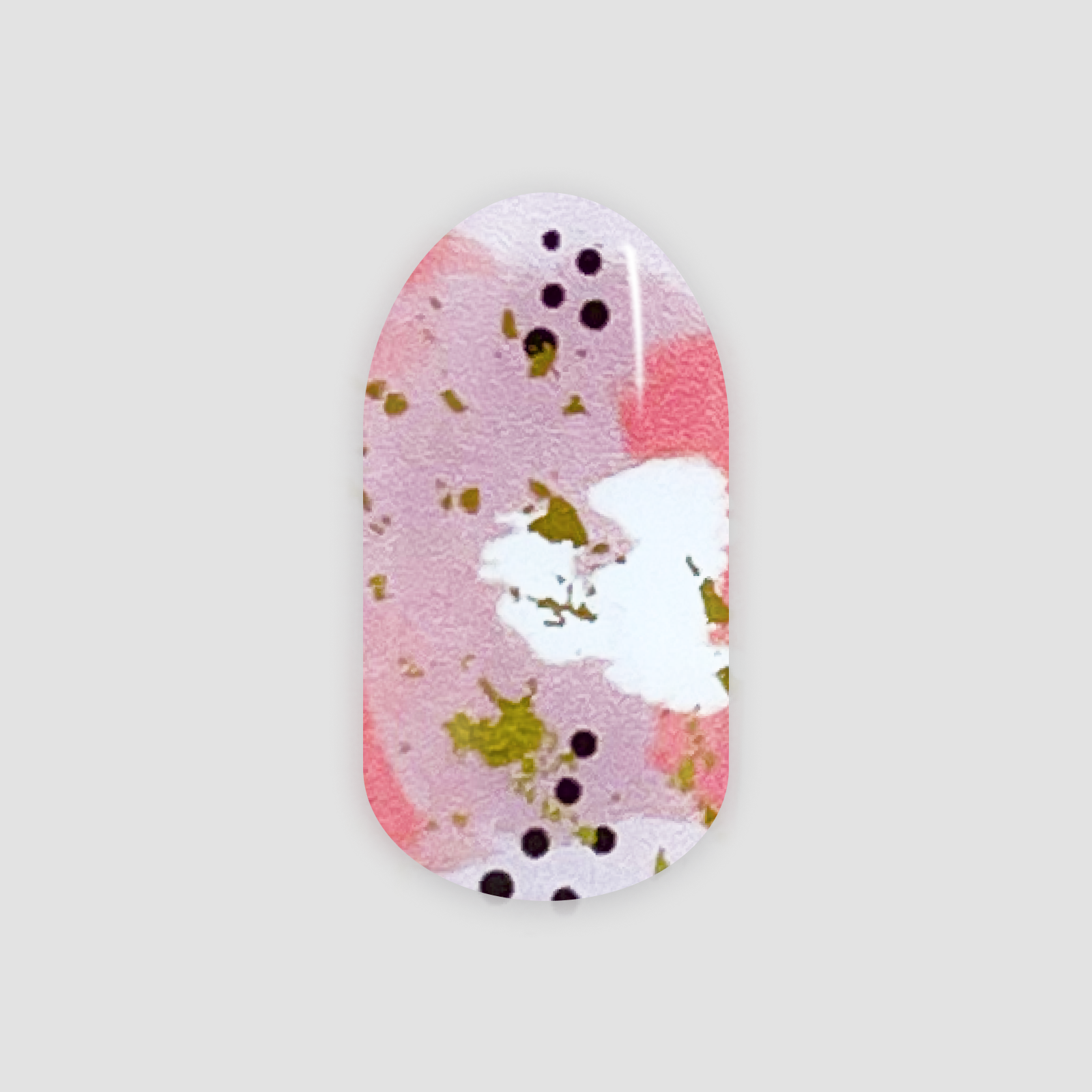 Old Pink Glitter, gel nail sticker